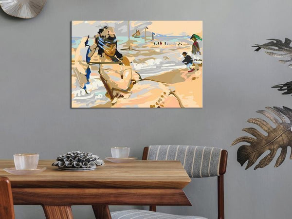 Quadro fai da te - Claude Monet: Camille on the Beach at Trouville
