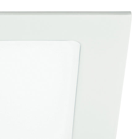 Faretto Incasso Cartongesso Quadrato Alluminio Bianco Opaco Led 12 watt Luce Naturale