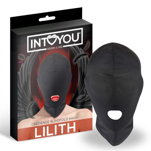 INTOYOU BDSM Maschera incognito Sadomaso in Spandex con foro alla bocca