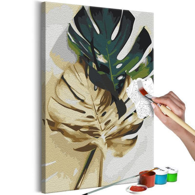 Quadro fai da te - Golden Monstera