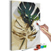 Quadro fai da te - Golden Monstera