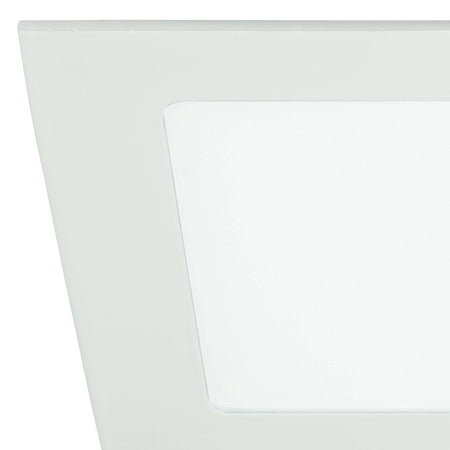 Faretto a Incasso Quadrato Bianco Opaco Alluminio Led 12 watt Luce Fredda