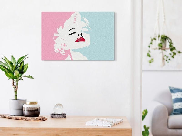 Quadro fai da te - Marilyn in Pink