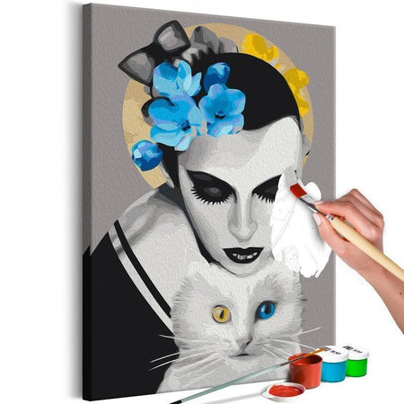 Quadro fai da te - Lady With Cat