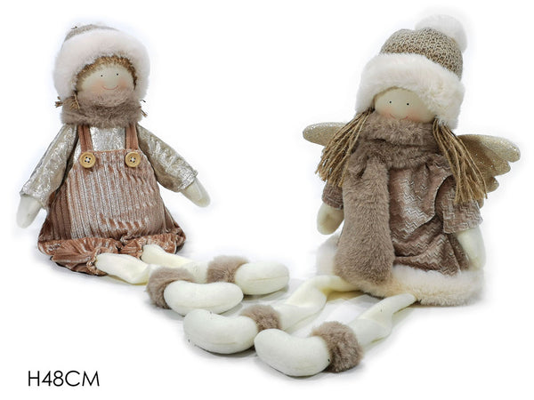 Bimbo Seduto 48cm Beige 2 Assortimenti