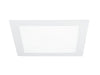 Faretto Quadrato Alluminio Bianco Opaco Incasso Cartongesso Led 18 watt Luce Calda