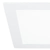 Faretto Quadrato Alluminio Bianco Opaco Incasso Cartongesso Led 18 watt Luce Calda