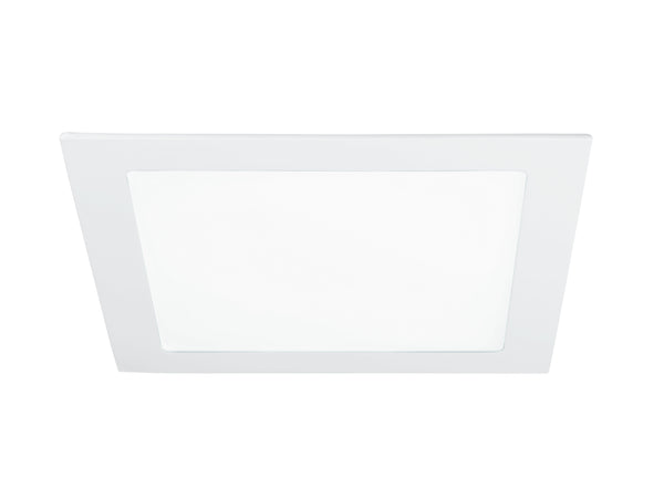 Incasso Controsoffittatura Faretto Bianco Quadrato Alluminio Led 18 watt Luce Fredda