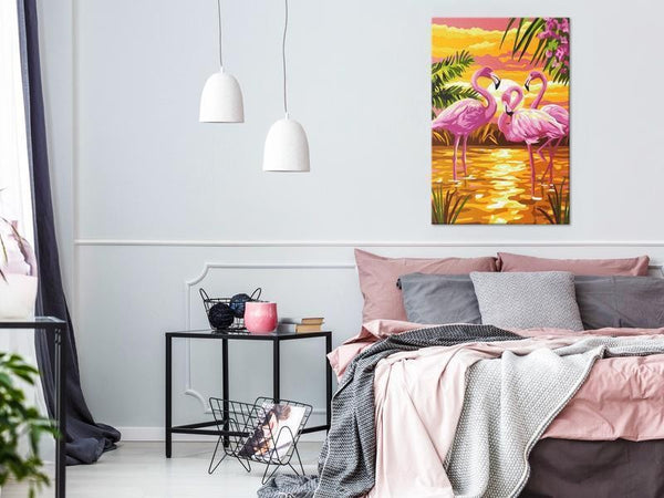 Quadro fai da te - Flamingo Family