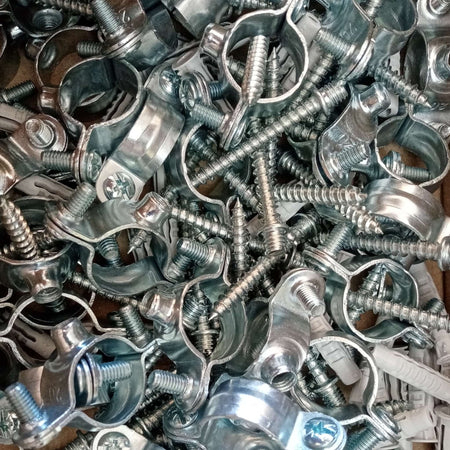 Collare reggitubo collarino zincato per fissaggio a muro tubo rame multistrato