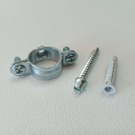 Collare reggitubo collarino zincato per fissaggio a muro tubo rame multistrato