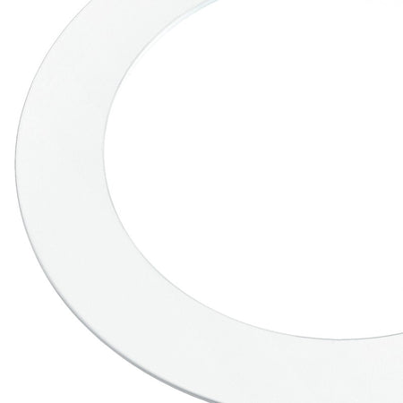Faretto Incasso Alluminio Bianco Tondo Soffitto Ribassato Led 18 watt Luce Calda