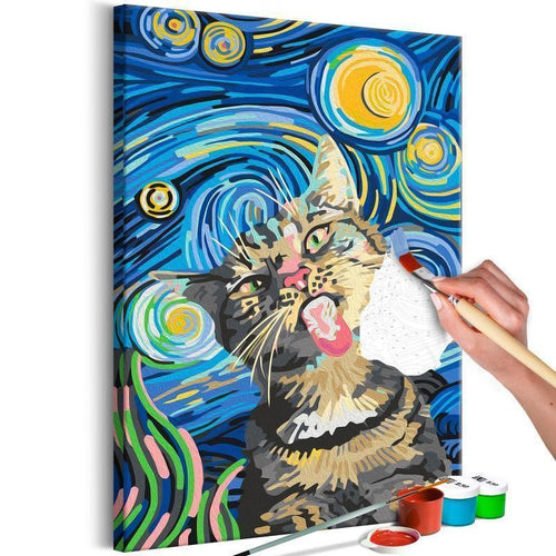Quadro fai da te - Freaky Cat