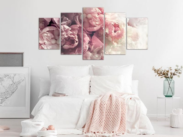 Quadro - Vintage Peonies (5 Parts) Wide