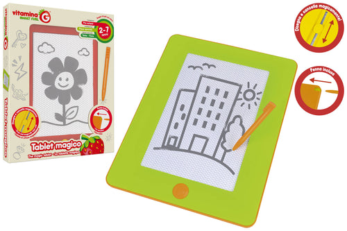 Lavagna Magnetica con Pad Bianco/Nero 2 Colori