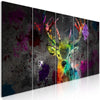 Quadro - Rainbow Deer (5 Parts) Narrow