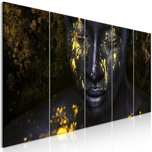 Quadro - Bathed in Gold (5 Parts) Narrow
