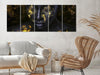 Quadro - Bathed in Gold (5 Parts) Narrow
