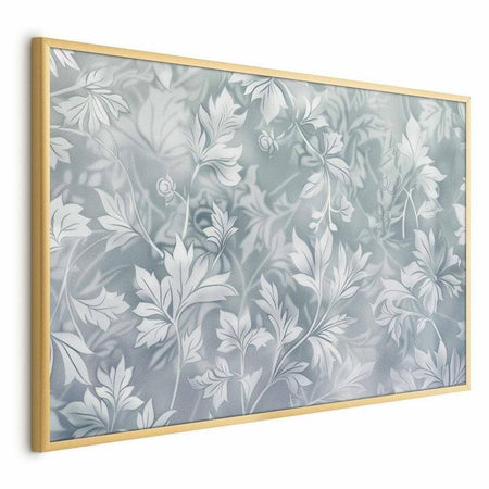 Poster Magia di fiori su sfondo turchese