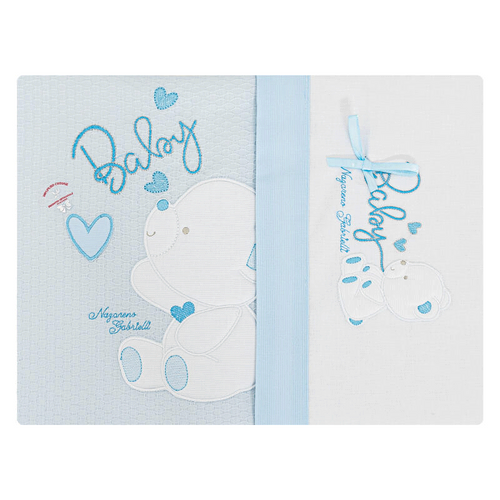 Lenzuola lettino neonato e copertina Nazareno Gabrielli Orsetto Baby