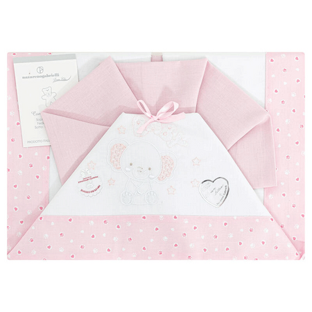 Lenzuola lettino neonato e copertina Nazareno Gabrielli Baby elefante