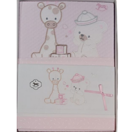Lenzuola lettino neonato e copertina Mio piccolo Baby giraffa