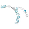 Swarovski - Bracciale Gema Taglio misto, Blu, Placcato rodio