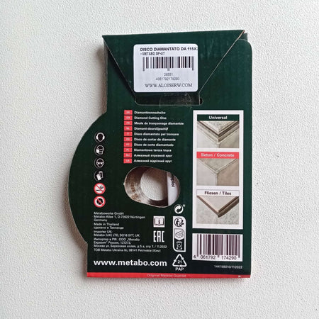 Metabo 115x22,23mm SP-UT Universal Turbo disco diamantato per edilizia