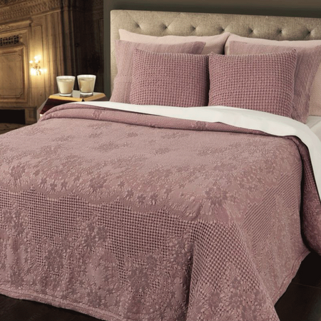 Copriletto matrimoniale Botticelli Home Vienna in cotone jacquard