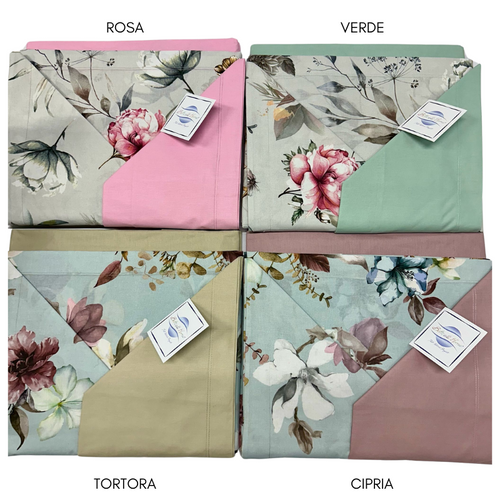 Lenzuola matrimoniali Esmeralda Botticelli Home in cotone