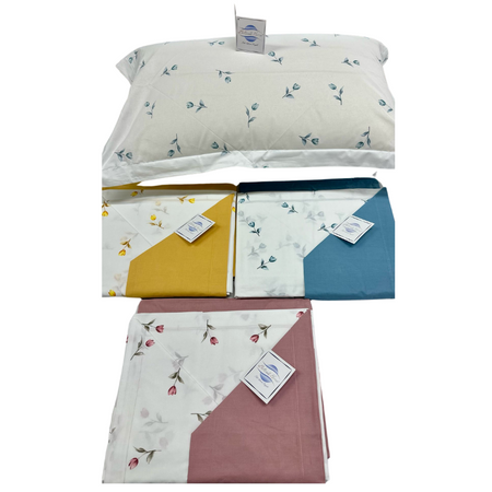 Lenzuola matrimoniali Botticelli Home Tulipano