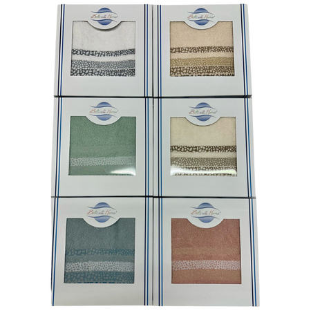 Set asciugamano bagno viso e ospite Cubagua Botticelli Home