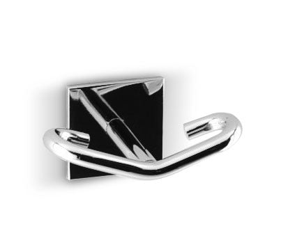 Appendiabito da bagno da incollo linea Desire in ottone cromato - accessori bagno