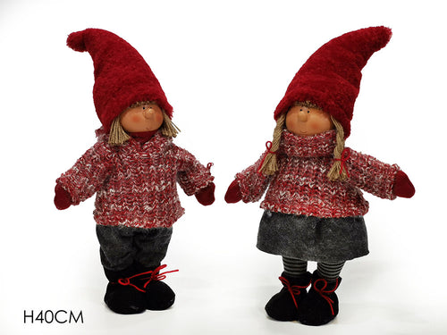 Bimbo seduto 40cm con cappello