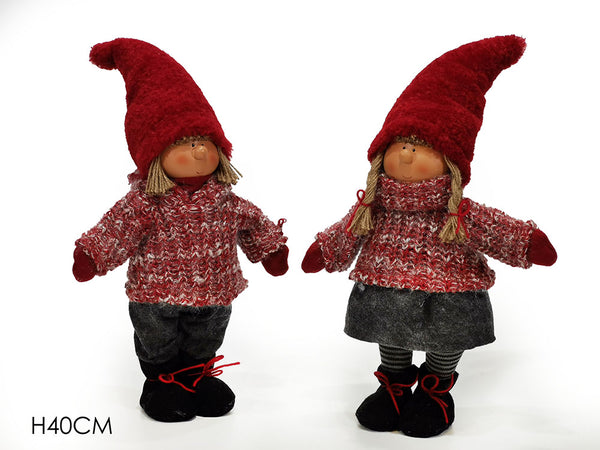 Bimbo seduto 40cm con cappello