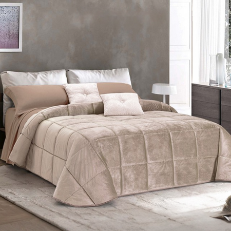 Trapunta Invernale in velluto Matrimoniale Velvet