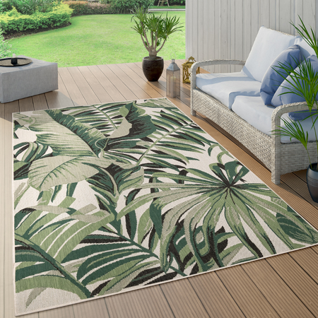 Tappeto per esterno Palme a trama piatta