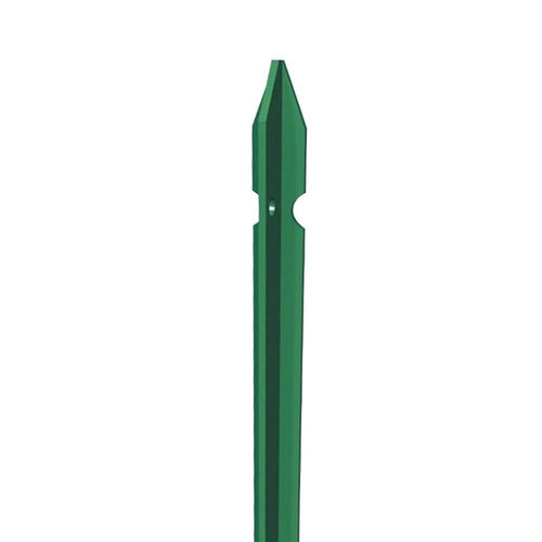 Palo recinzione plastificato a t in acciaio (h 100 cm - verde)