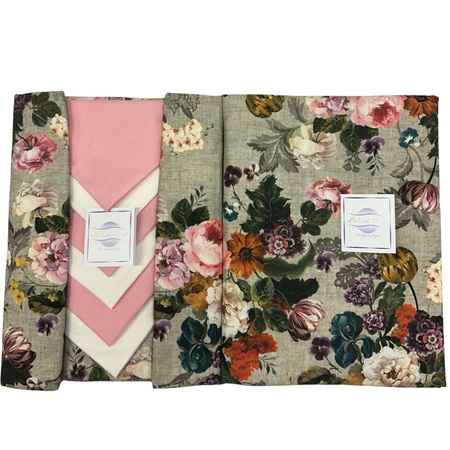 Tovaglia da tavolo con tovaglioli Botticelli Home Botanique