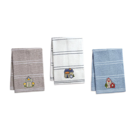 Strofinacci cucina Vingi Ricami Home 3 pezzi