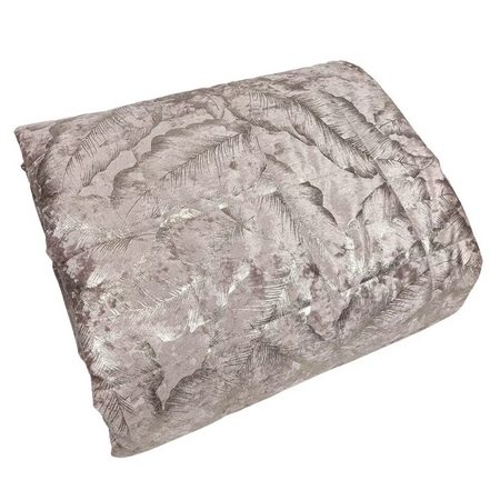 Trapuntino matrimoniale e cuscino arredo Livia in velluto