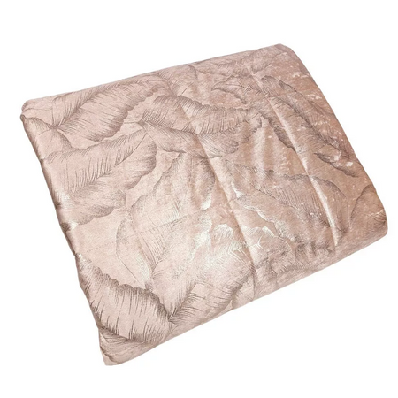 Trapuntino matrimoniale e cuscino arredo Livia in velluto