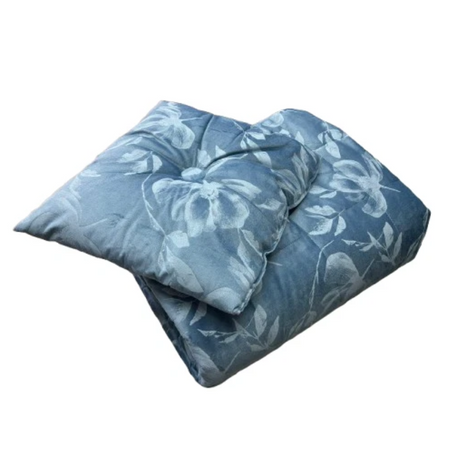 Trapuntino matrimoniale con cuscino arredo Mirabel in velluto