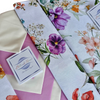 Tovaglia da tavolo con tovaglioli Botticelli Home Multifiore