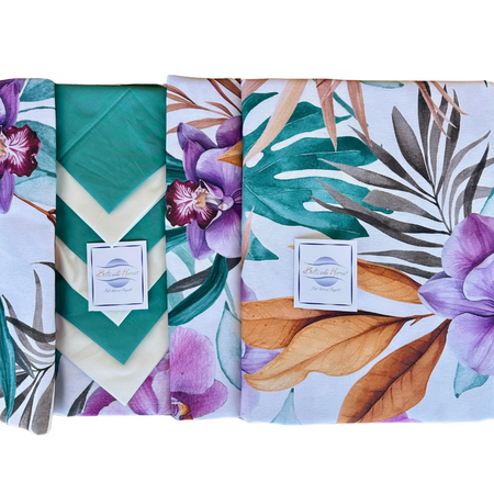 Tovaglia da tavolo con tovaglioli Botticelli Home Hawaii