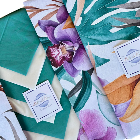 Tovaglia da tavolo con tovaglioli Botticelli Home Hawaii