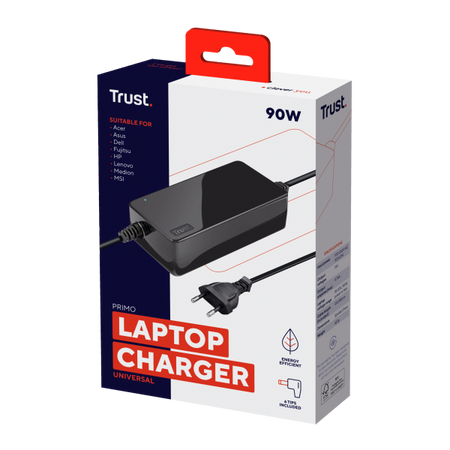 TRUST CARICATORE UNIVERSALE LAPTOP PRIMO, 19V-90W