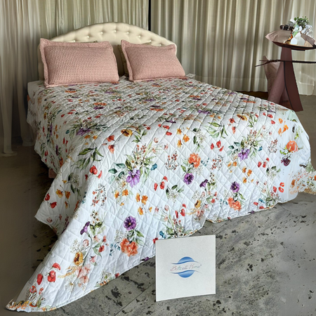 Trapuntino matrimoniale Botticelli Home Multifiore