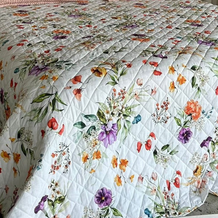 Trapuntino matrimoniale Botticelli Home Multifiore