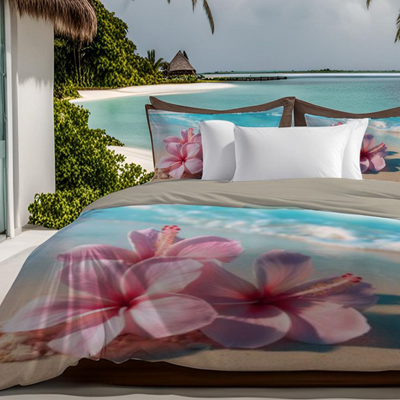 Lenzuola Copriletto Matrimoniale Fior di loto Botticelli Home